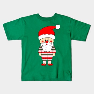 Striped Santa Kids T-Shirt